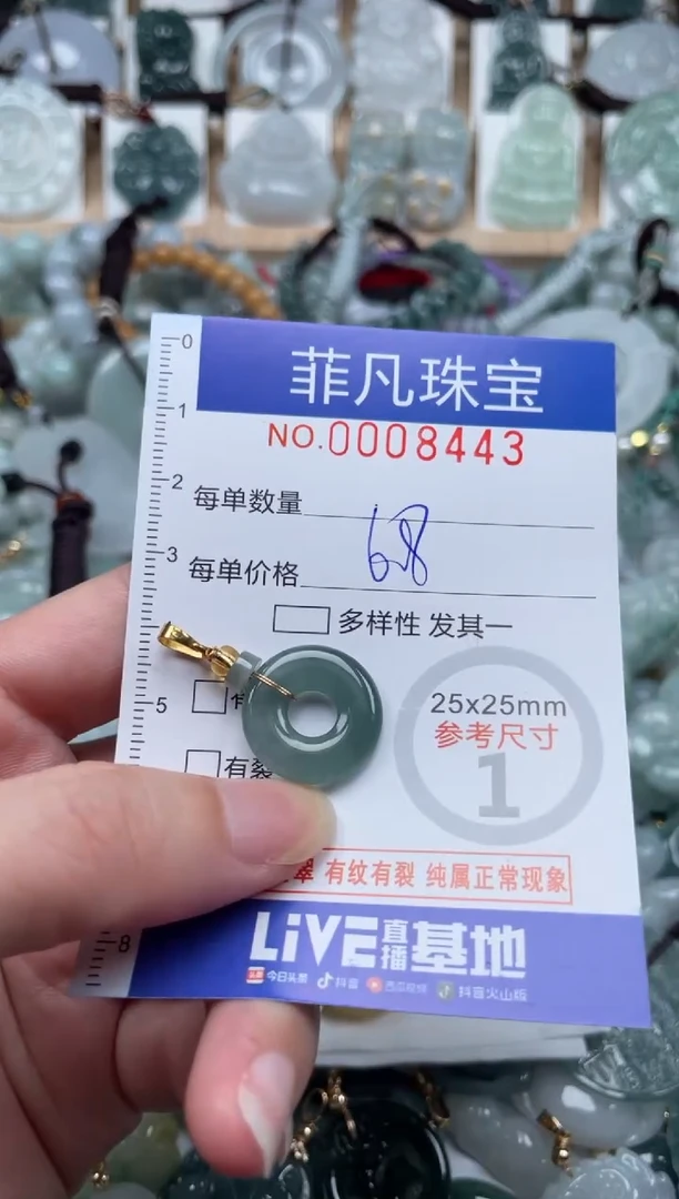 翡翠未镶嵌颈饰00..8443