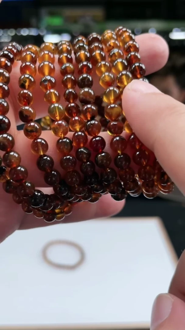 未镶嵌琥珀手串琥珀手串-7.7-2480-2P13-多样性/发其一