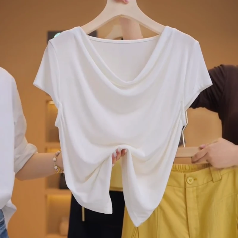 【越越】荡领百搭不规则高级感显瘦打底-Y16960