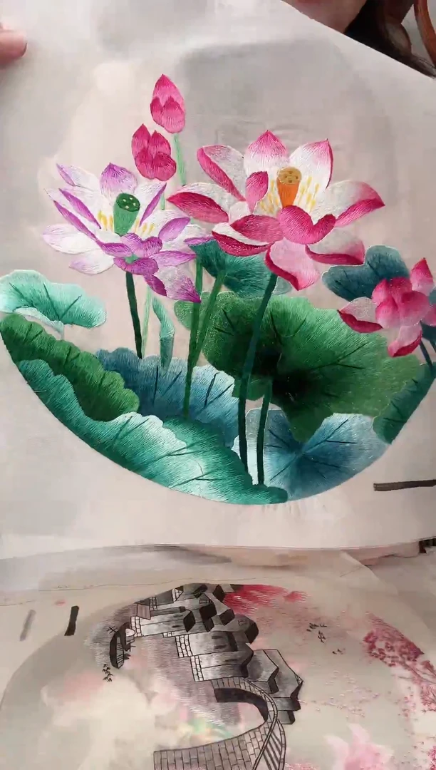刺绣绣片-双面苏绣绣花