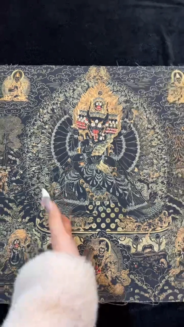 装裱画手绘唐卡藏艺阁 TK16007