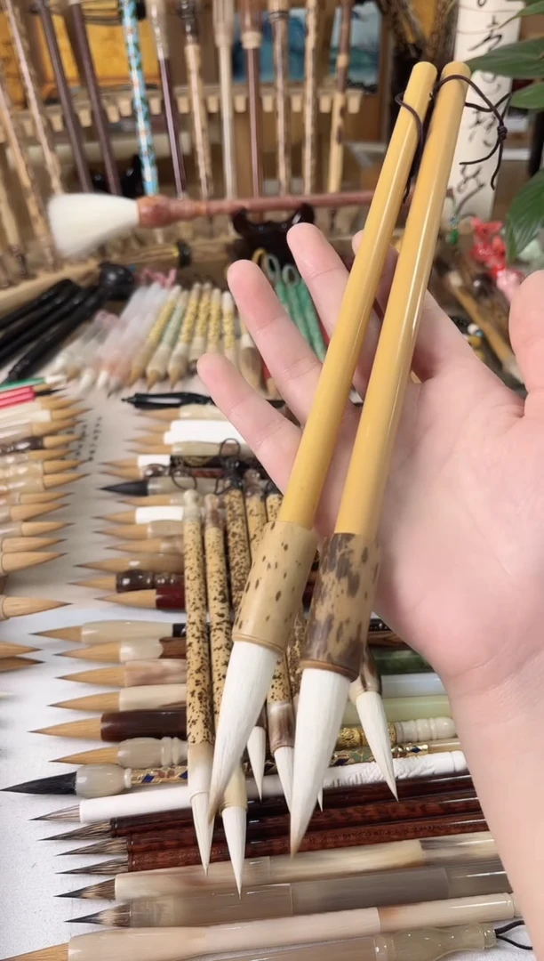 【清水试笔，拒绝蘸墨】墨琳笔庄毛笔2支