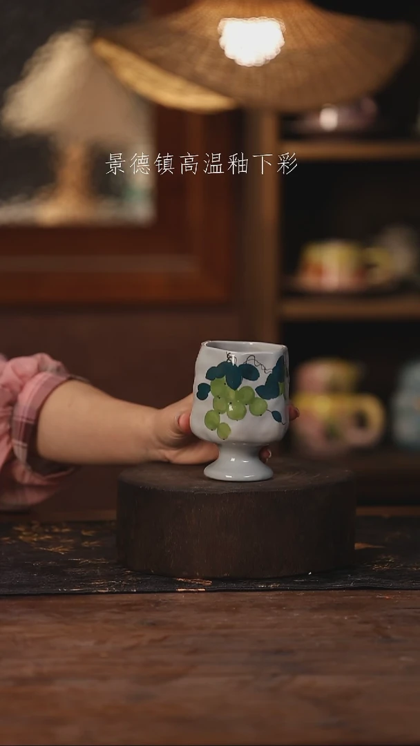 陶瓷景德镇高温釉下手绘陶瓷175