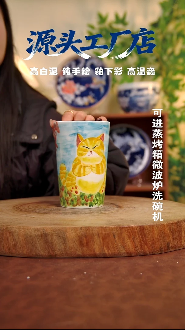 摆件白泥景德镇手工手绘陶瓷【食品级】176