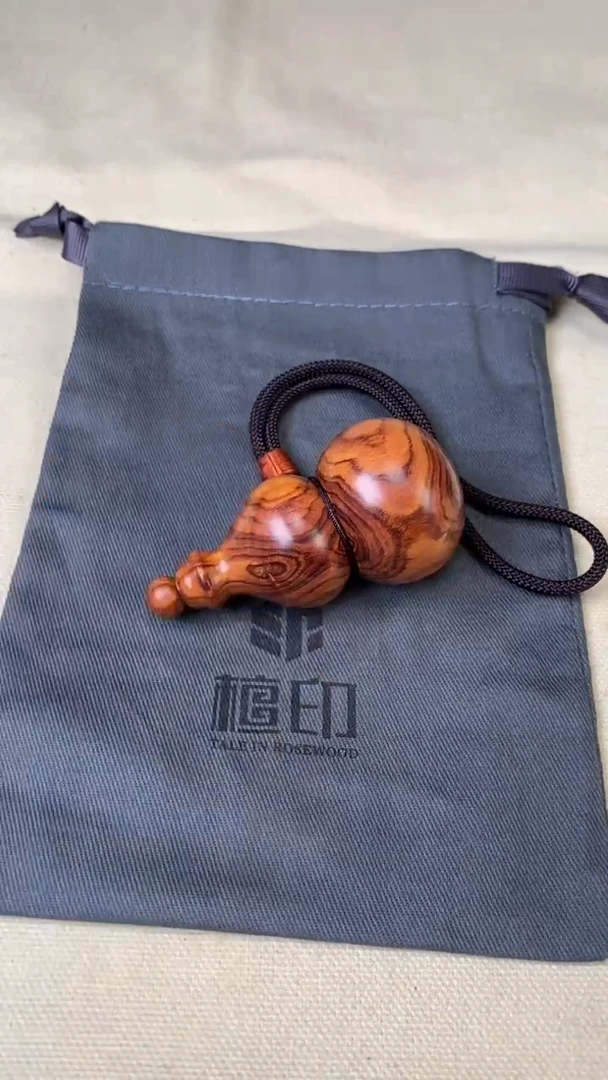 黄花梨/降香黄檀把件黄花梨 葫芦
