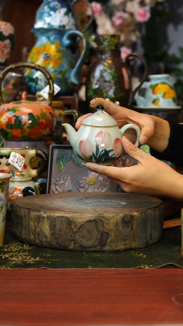 花瓶/杯子/碗微瑕218景德镇手工高温釉下彩