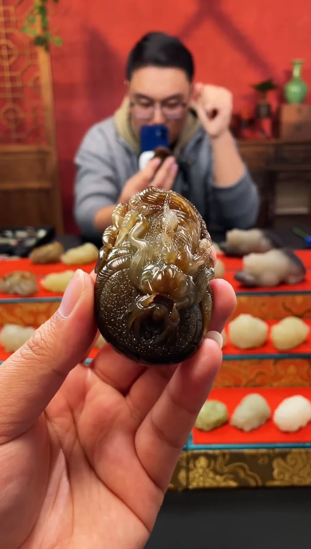 未镶嵌和田玉把件手把件