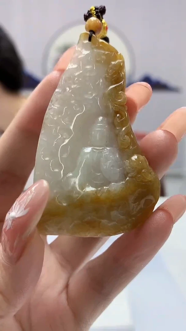 【闪购商品】定制翡翠未镶嵌4688DD-毛货挂件129