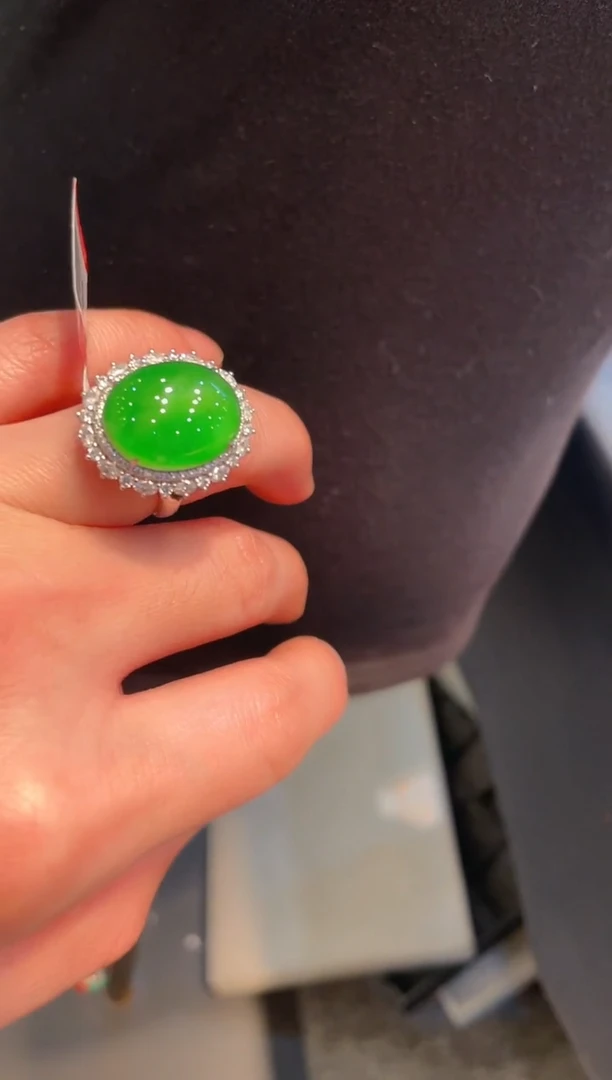 【闪购商品】翡翠颈饰18K金镶嵌A56两用