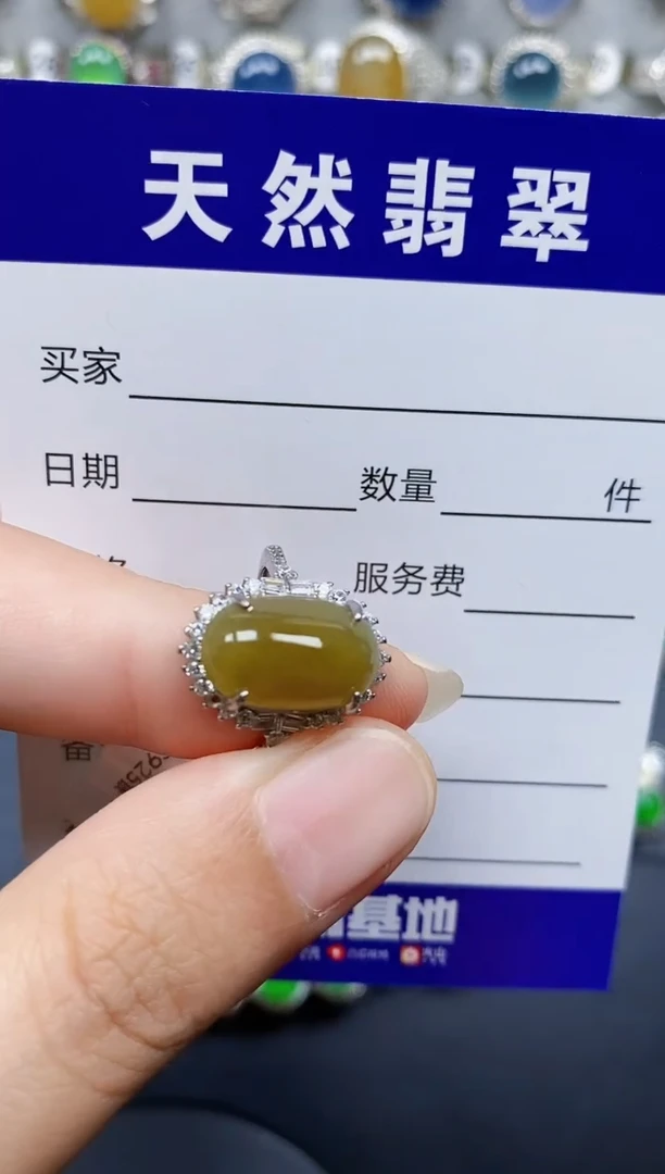 翡翠戒指银S925镶嵌103