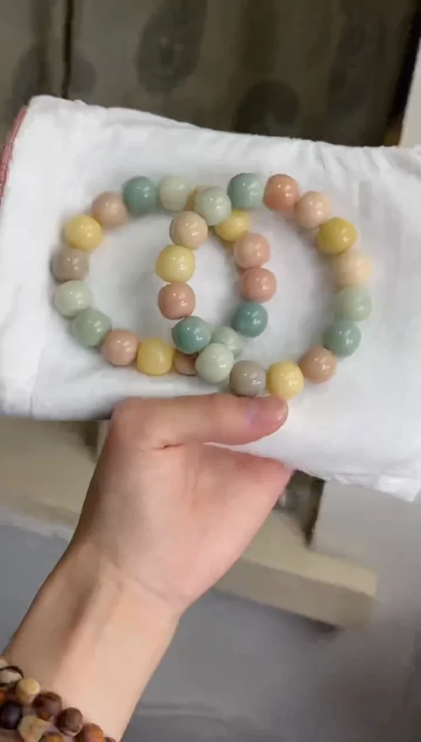 菩提根/象牙果手串w36干磨苹果13*14