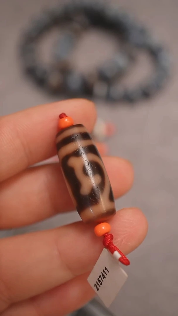 未镶嵌颈饰玛瑙/玉髓蚀花玛瑙珠定制编绳