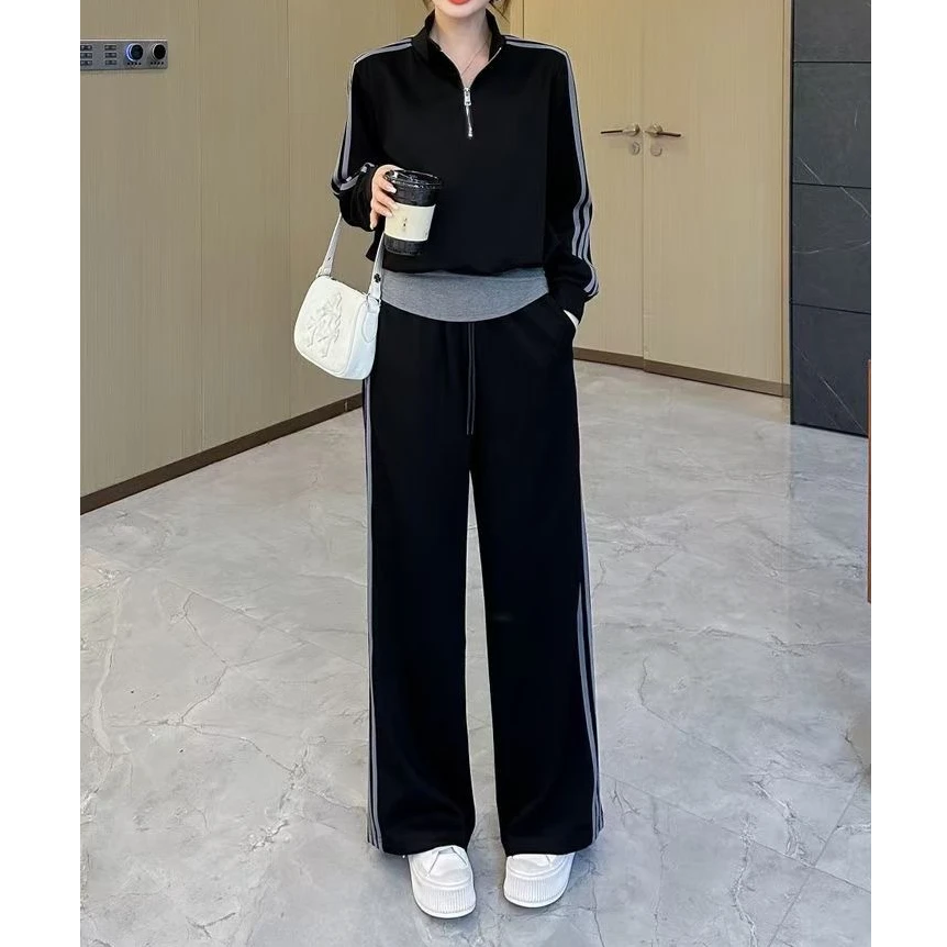 小施家南韩设计版拼色显高显瘦套装620