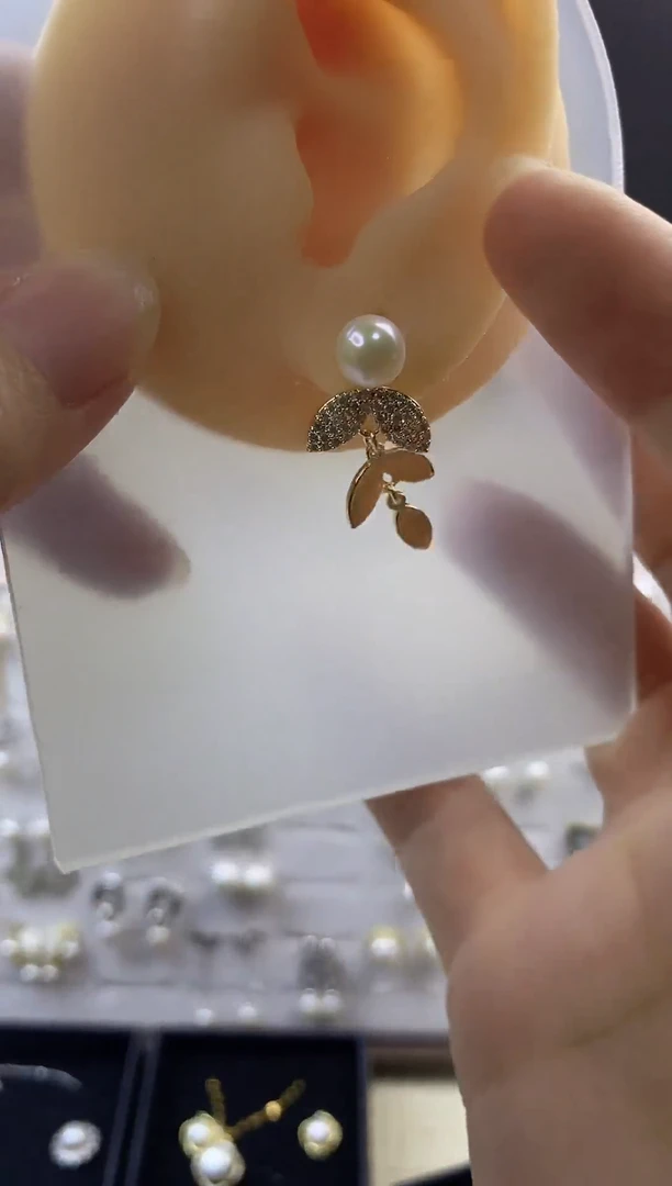 合金耳饰淡水珍珠119