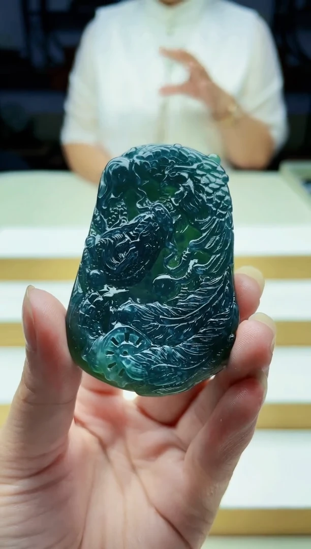 定制翡翠未镶嵌毛货08100207多样性发其一