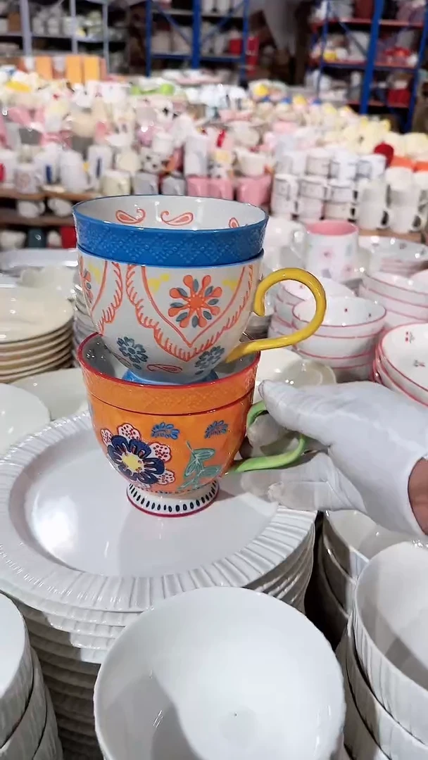 碗2个带盖杯 微瑕凑满20元包邮