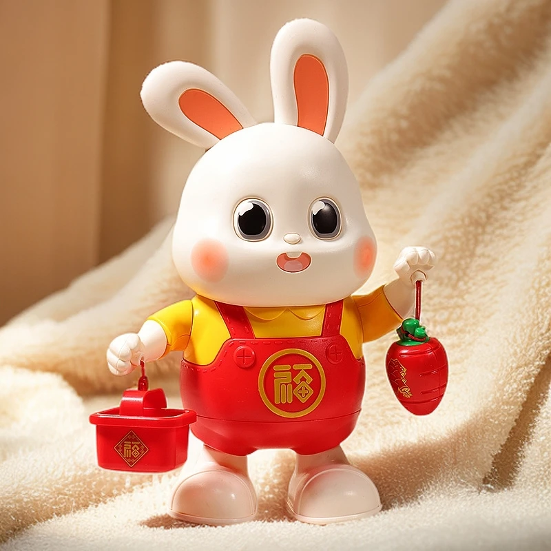 兔子婴儿玩具电动开发大脑儿童玩偶公仔0一1岁抬头训练会跳舞宝宝