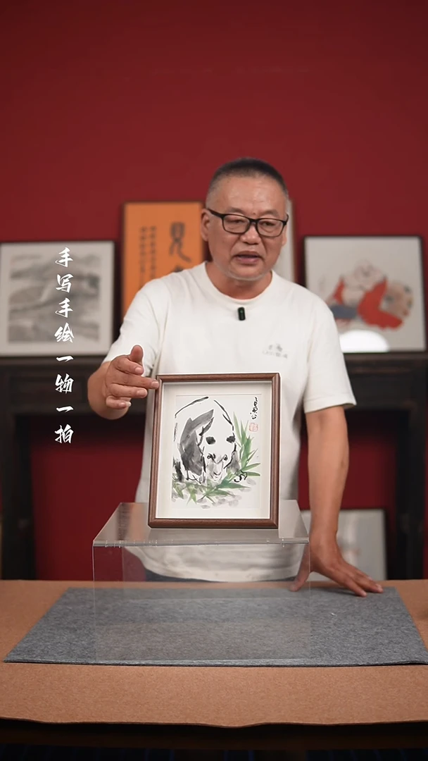 国画手绘-10寸摆台花鸟