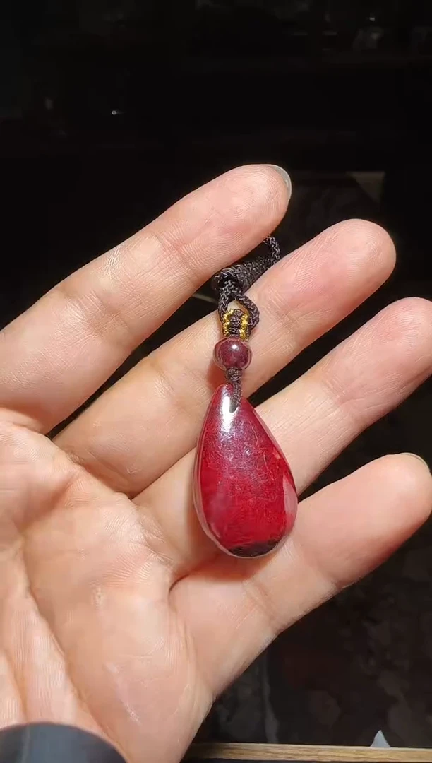 天然辰砂朱砂吊坠26