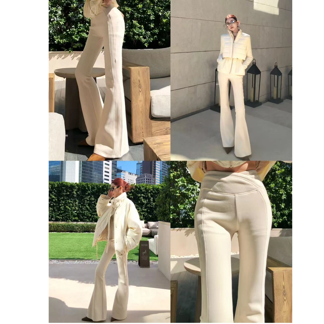 婉君【lu系微喇裤】升级“150克银狐绒”显瘦休闲微喇裤LWJ25D4K3999