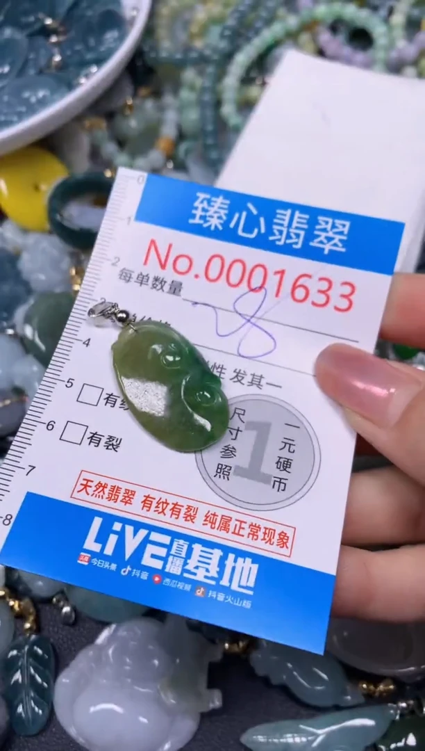 【闪购商品】翡翠颈饰未镶嵌含绳0001633