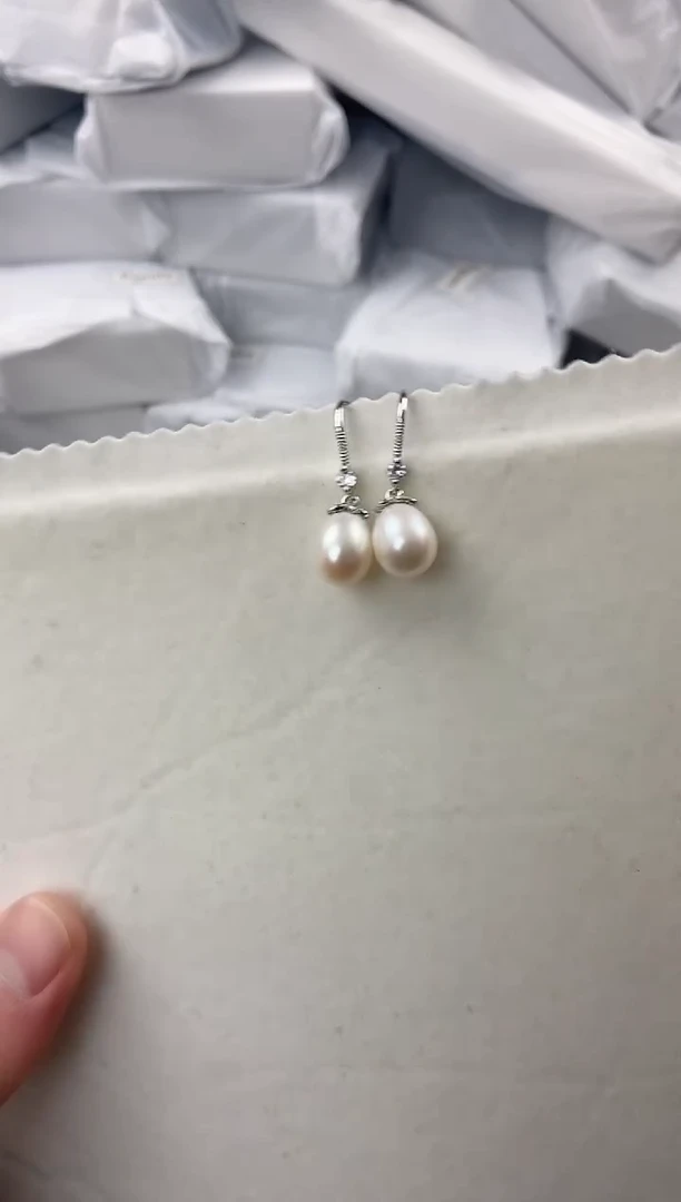 未镶嵌耳饰淡水珍珠ed1048