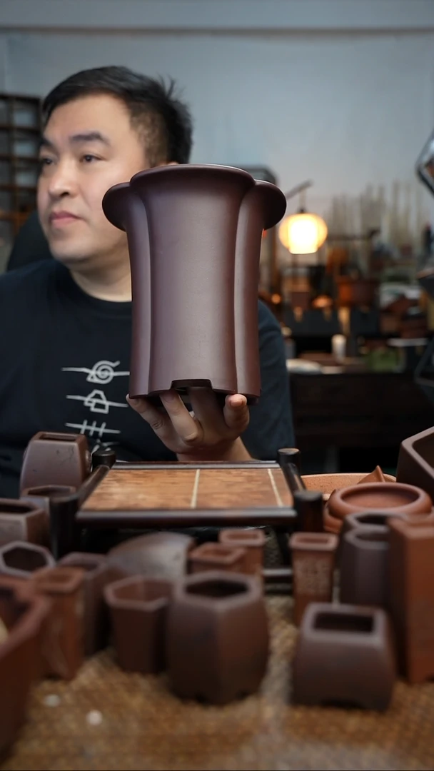 紫砂花盆B****滔長木軒精品紫砂