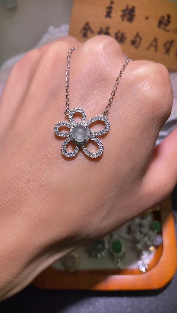 银S925镶嵌戒指翡翠076