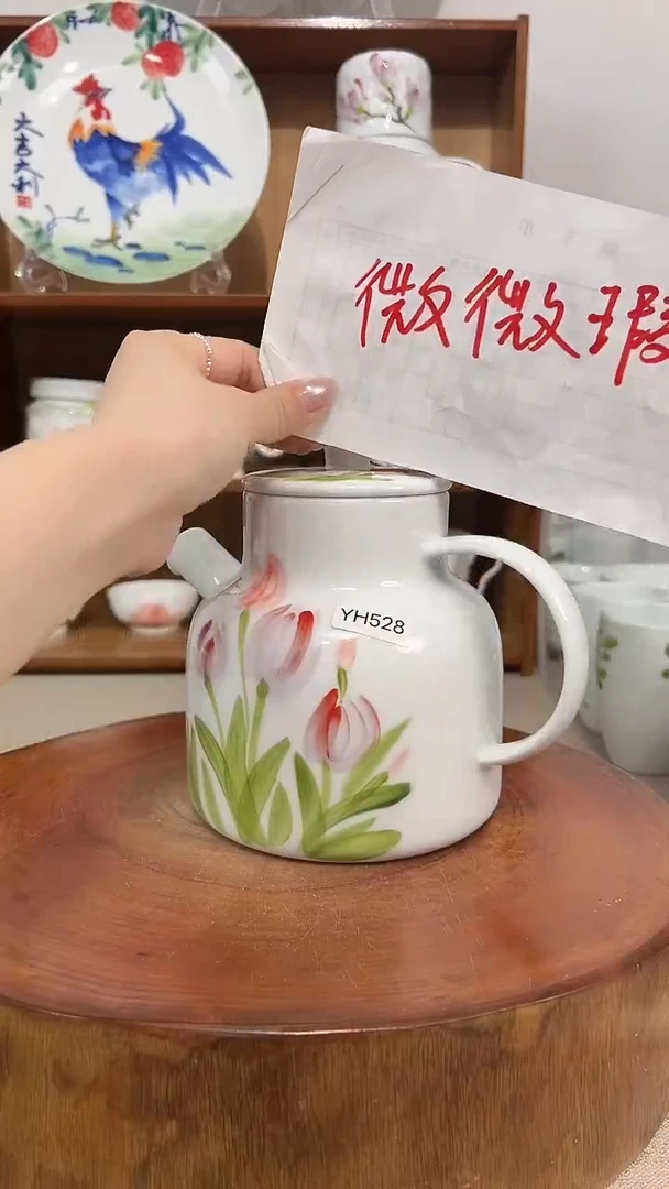 摆件景德镇手工手绘陶瓷-懲瑕