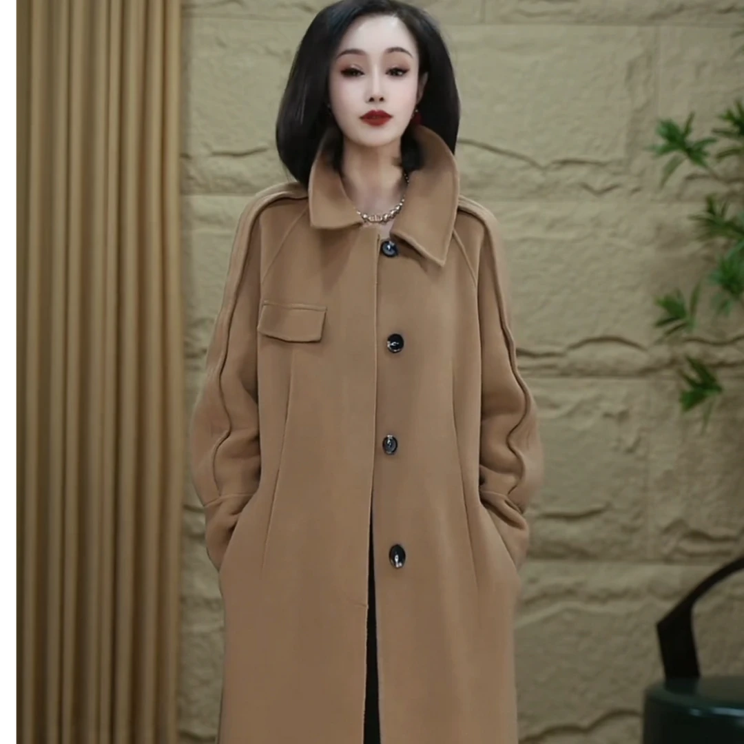 网红《轻奢》气质双面10%羊绒大衣