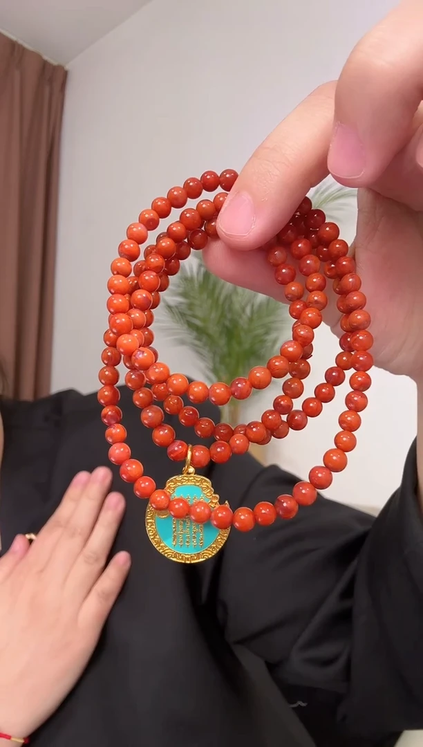 【闪购商品】南红玛瑙项链未镶嵌南红项链含吊坠