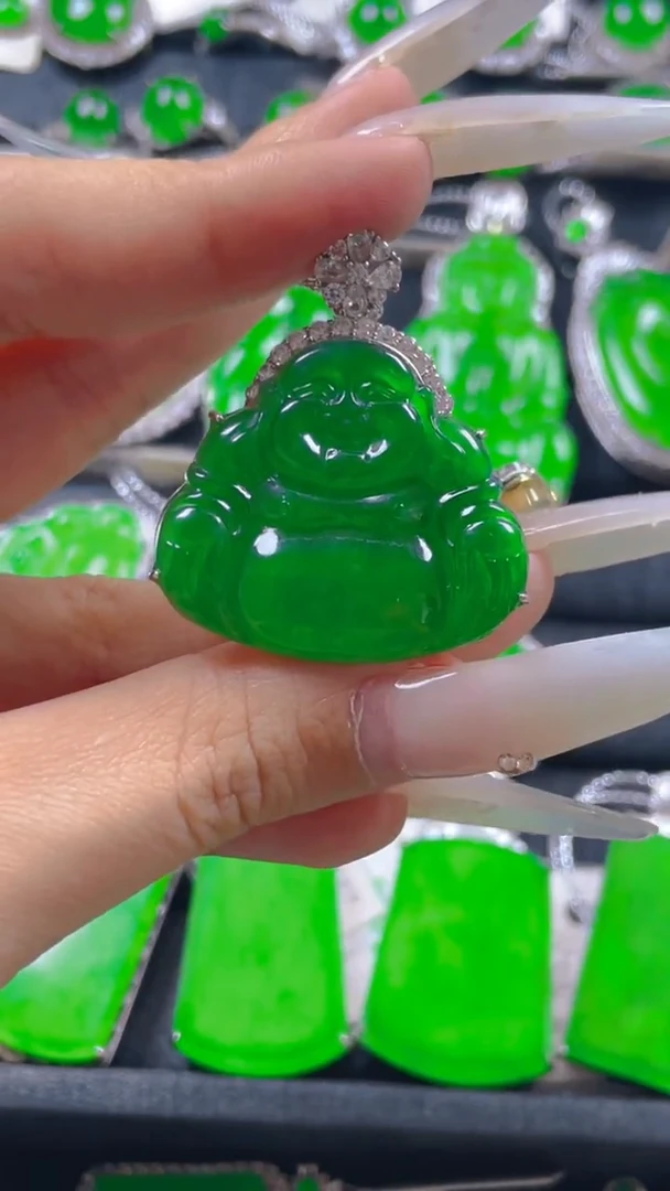 颈饰银S925镶嵌翡翠11