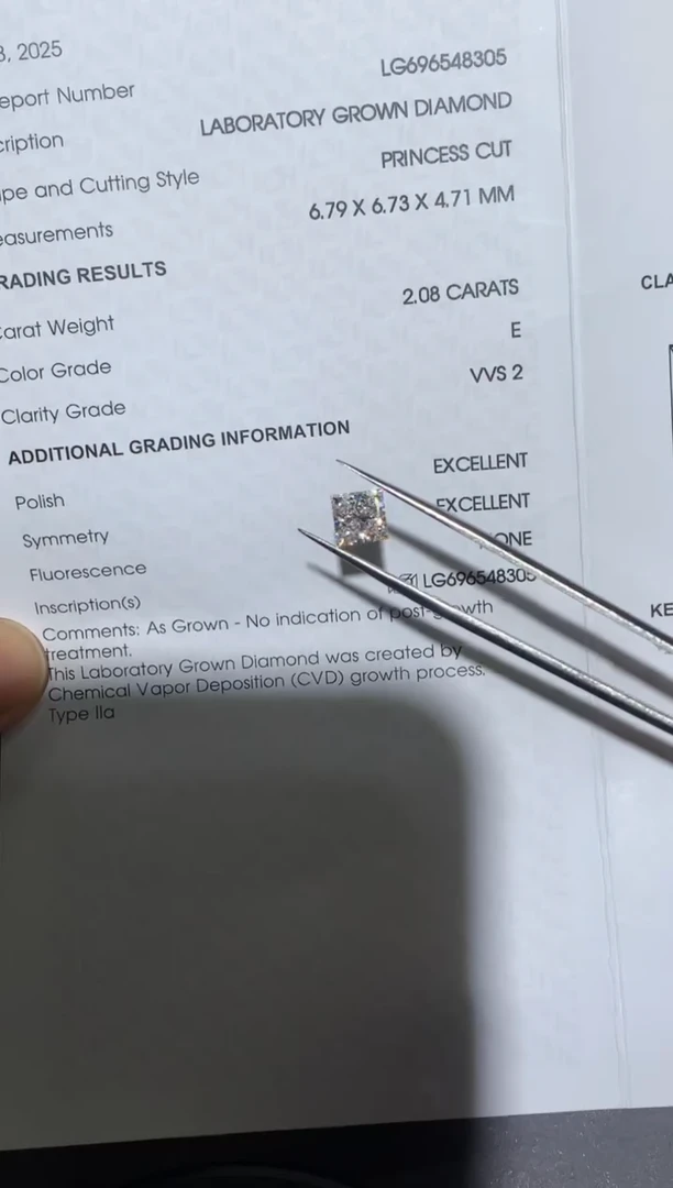 实验室培育钻石裸石未镶嵌2.08E696548305