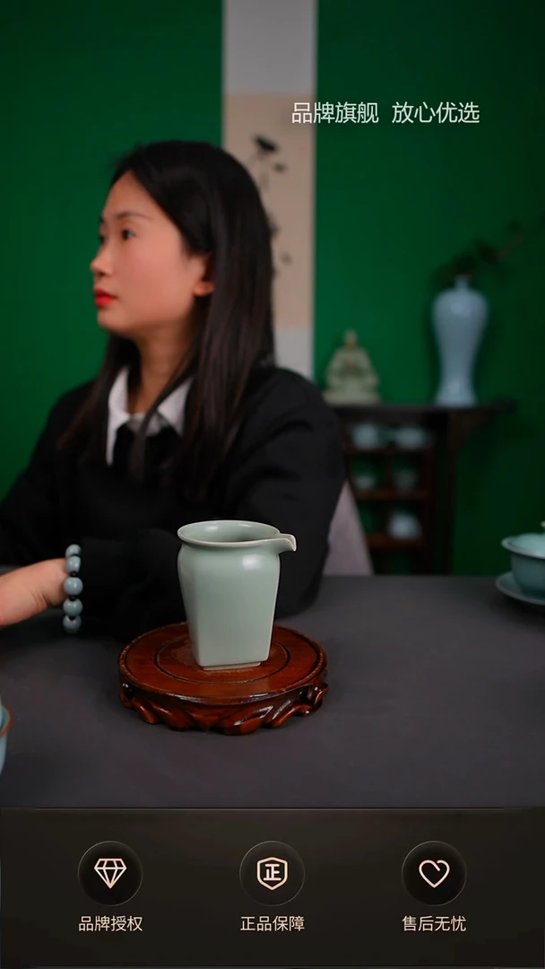 【闪购商品】仿古四方公道杯不完美 不开片 无底款