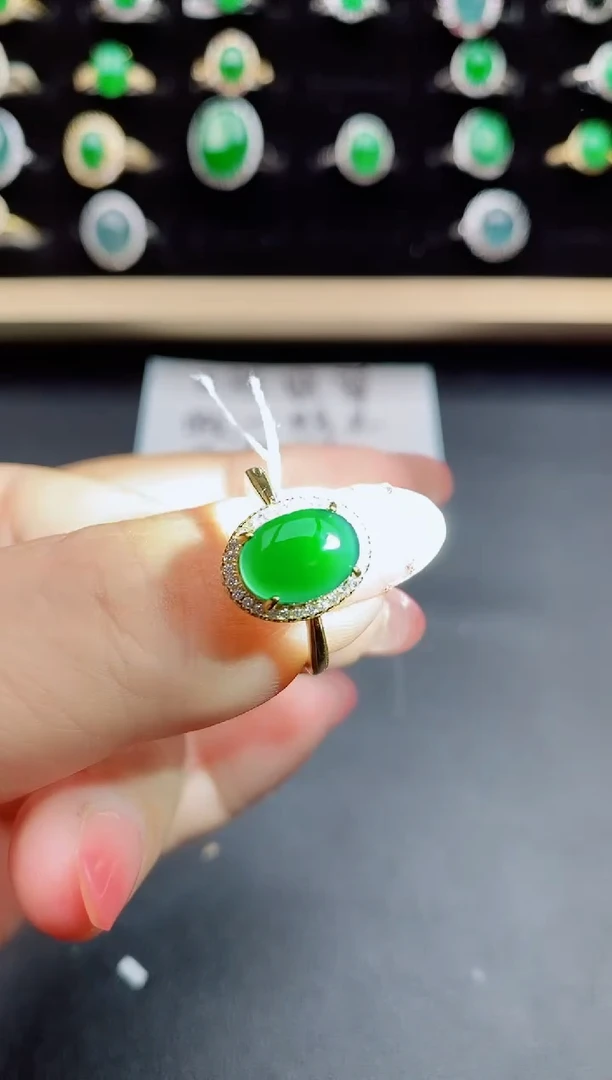 【闪购商品】翡翠戒指银S925镶嵌3656586