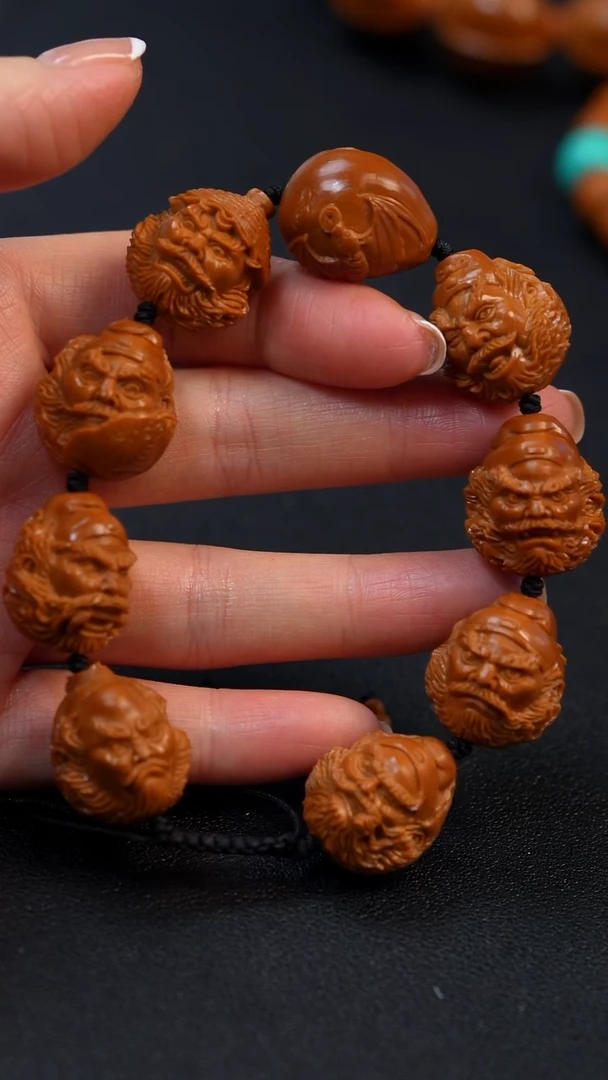 【闪购商品】橄榄核手串钟馗百态