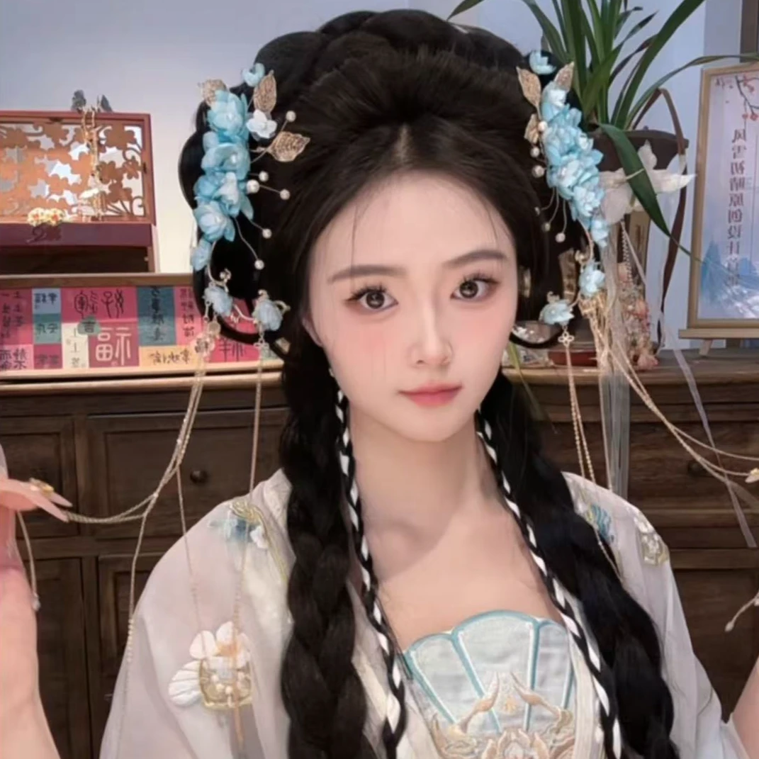 风雪初晴茶影画发钗【烫花工艺】手工汉服百搭复古超仙发饰