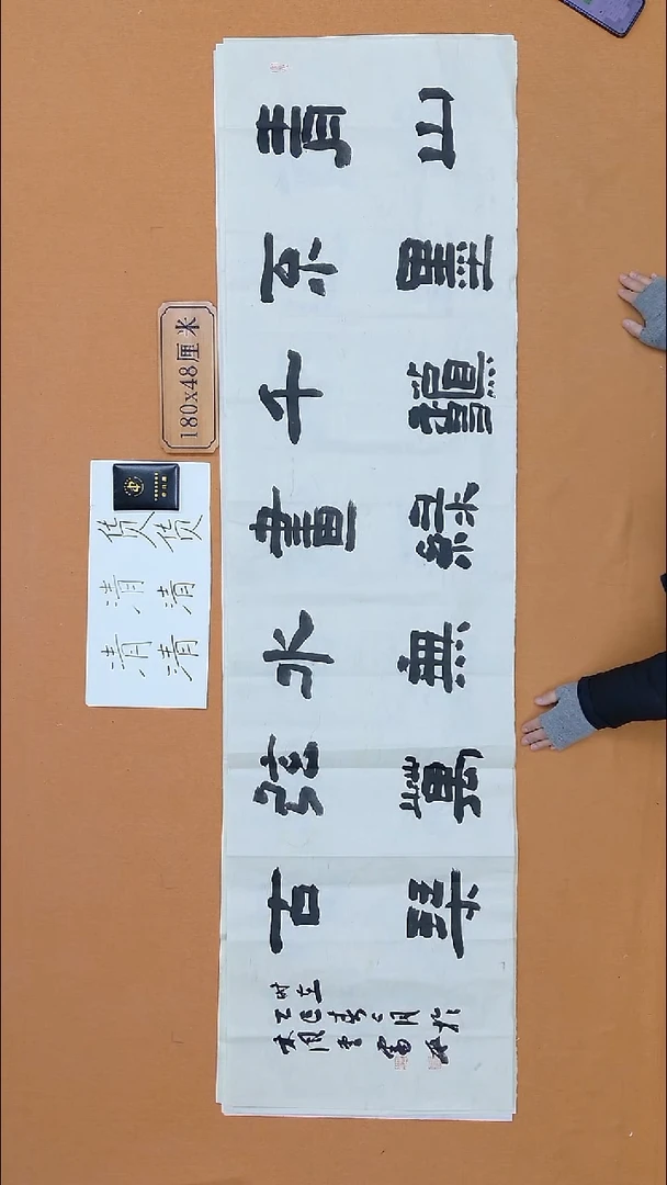 书法雷平 内蒙古理s  兰亭书家届展 48*180 八平尺