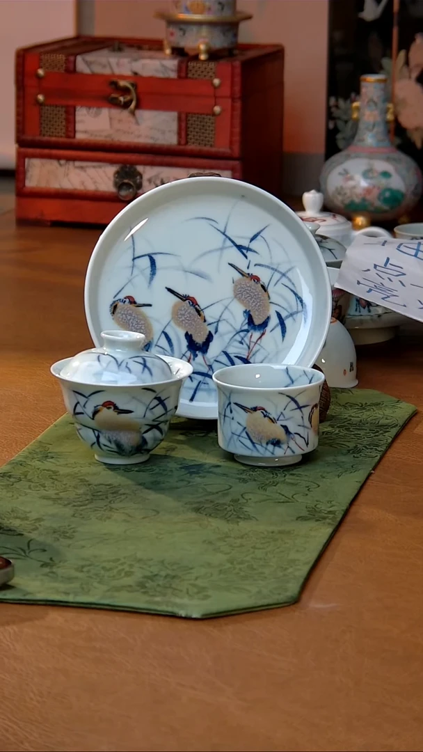 {质价比心选}李老师手绘鹭鸶套组