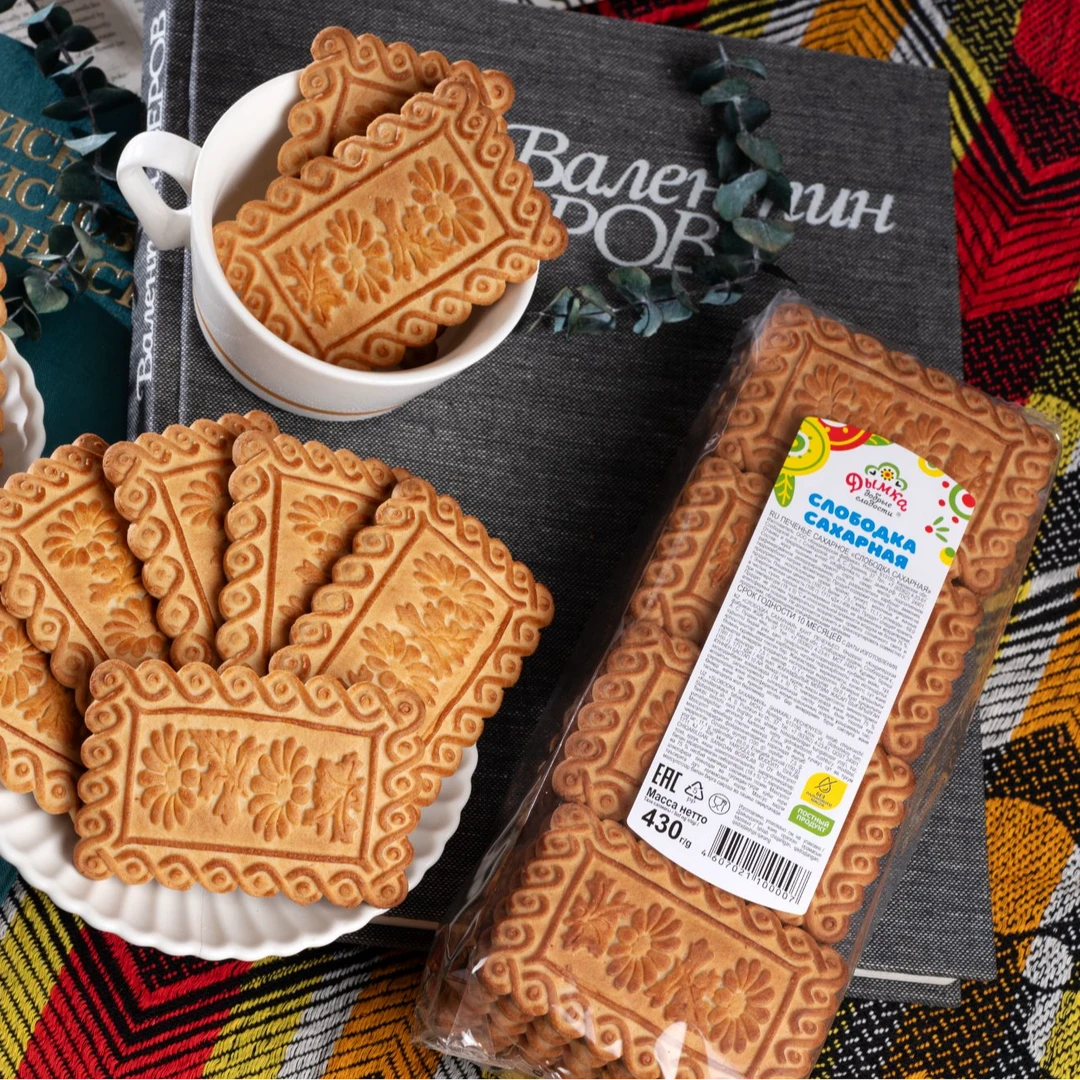 大咖俄罗斯原装进口伊塔夫牌斯洛博德卡萨哈尔纳亚饼早餐零食430g