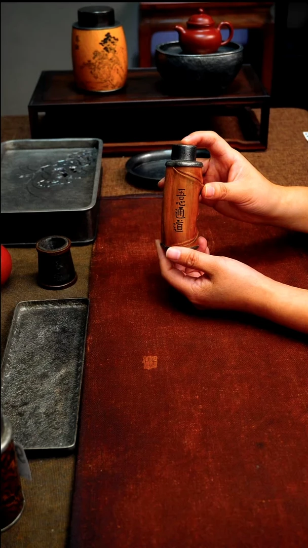 9341龟背竹包锡油灯无心通道高11直径4