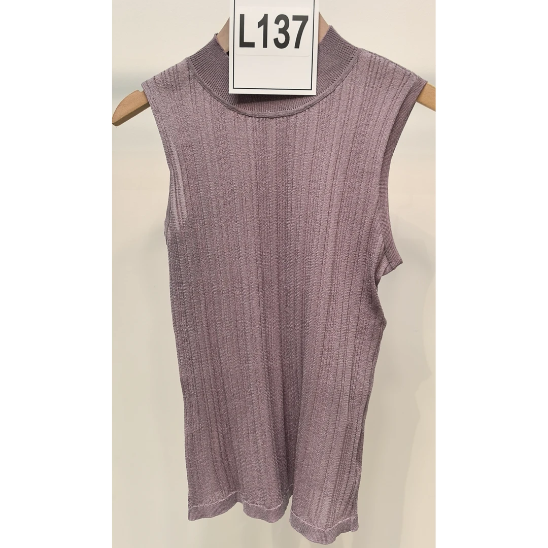 L137/Laur*l紫色针织背心LWL323M02900