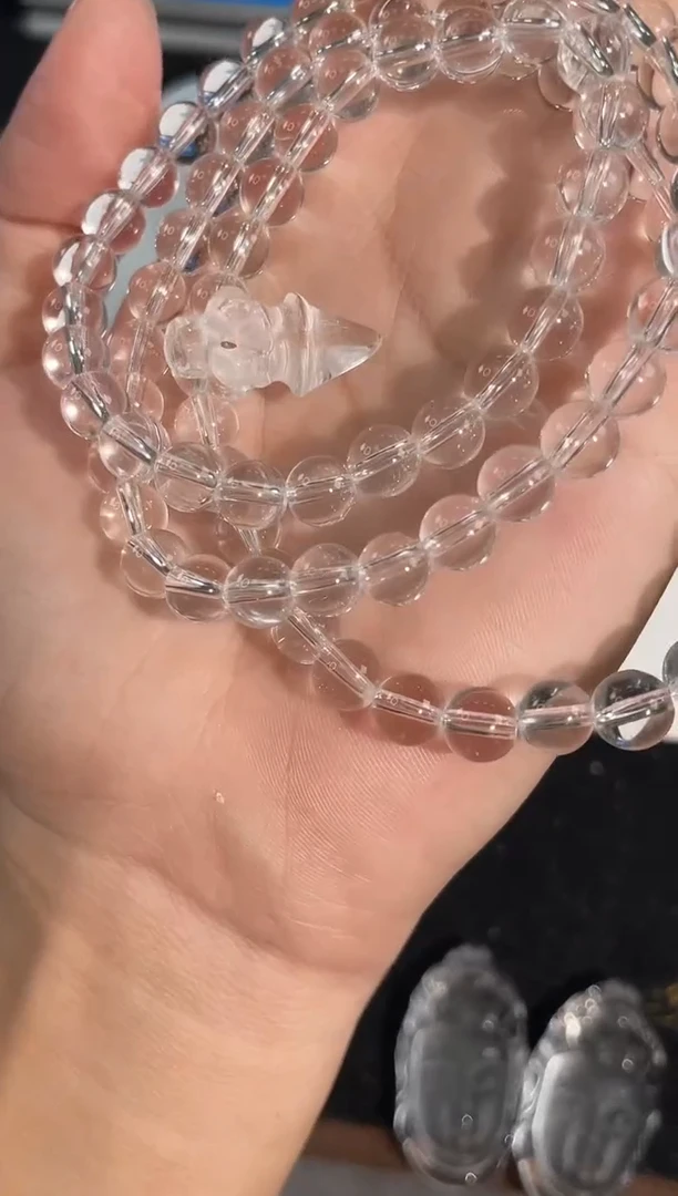 未镶嵌手链水晶1号白水晶金刚杵单尖配件