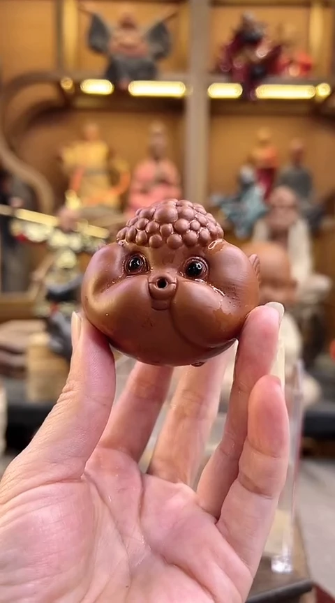 紫砂茶宠器闵茶宠摆件