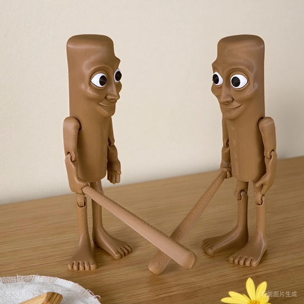 Tungtungtung sahur木棍人外国山海经潮玩手办仿真恶搞玩具手办