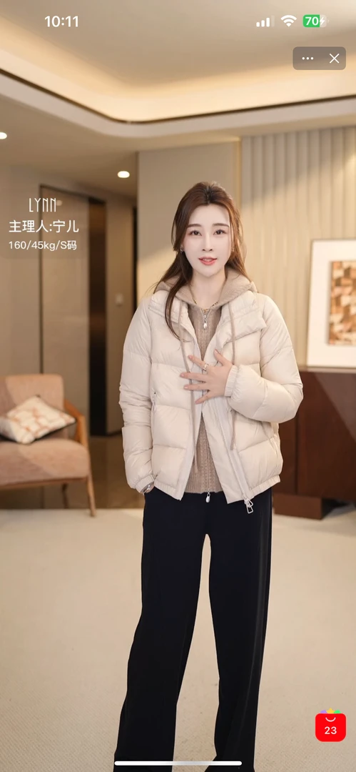 NINGLYNN STUDIO 【小火炉】经典短款保暖轻软羽绒服外套 360066