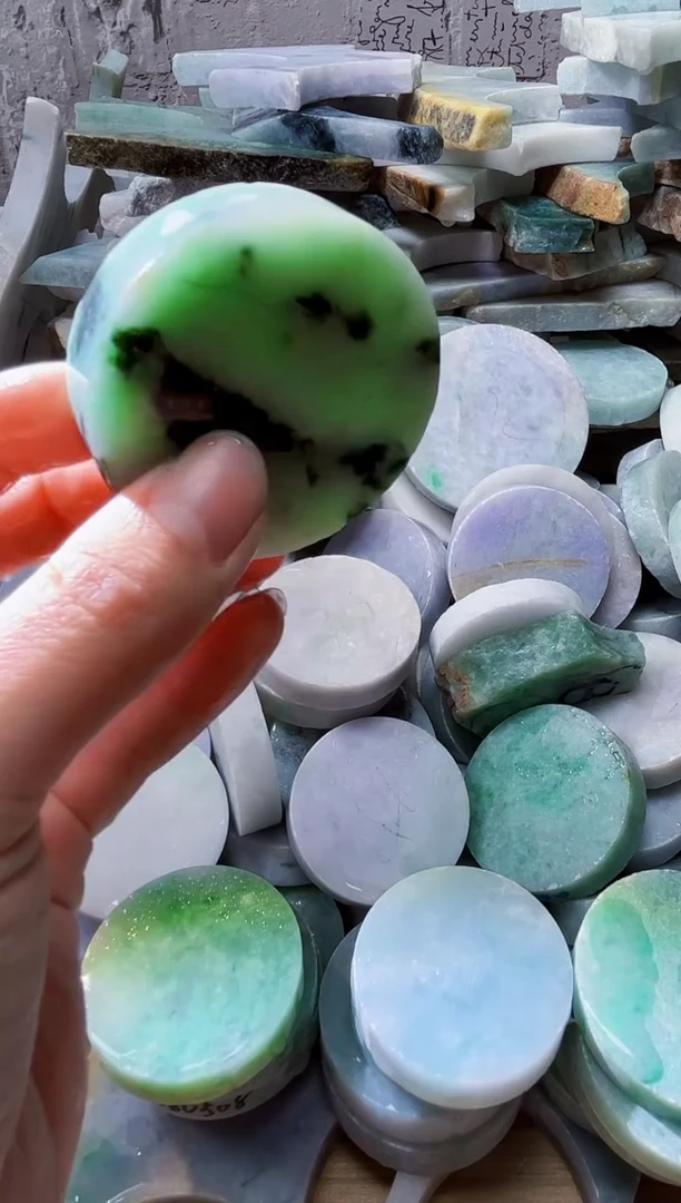 裸石翡翠天然翡翠A货玉 南 097