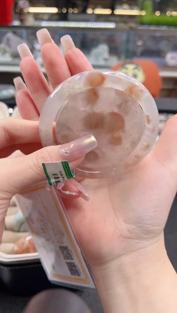 未镶嵌手镯石英质玉尘*丷圈口（赠品镯心）