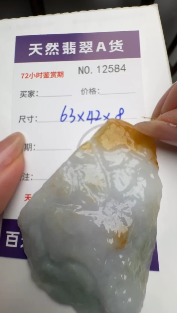 【闪购商品】翡翠颈饰未镶嵌原石12584