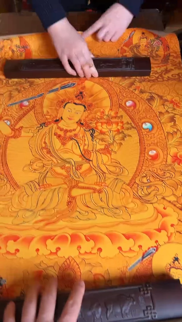卷轴画手绘唐卡119